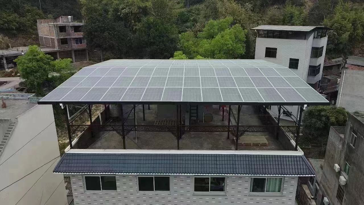 宣城15kw+10kwh自建别墅家庭光伏储能系统